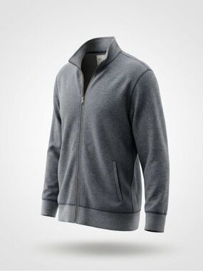 Billy Reid Men's Full-Zip Sweater Jacket in Charcoal Gray #casualwear #casual
